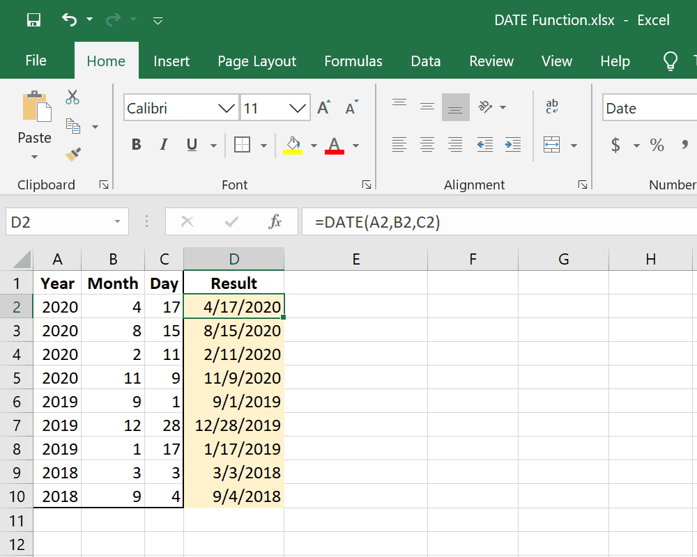 Cara Membuat Tanggal Otomatis di Excel