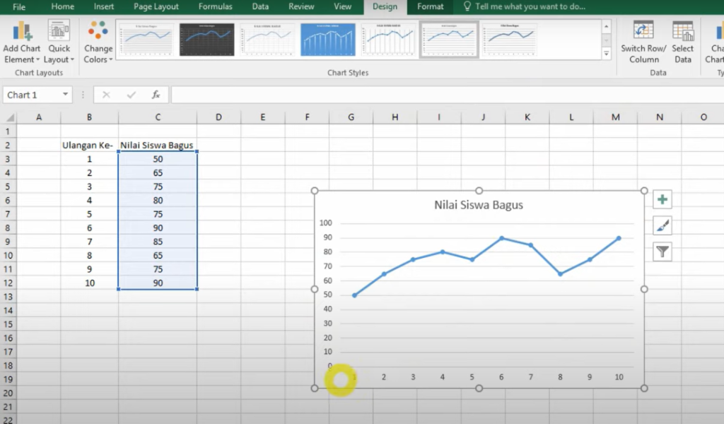 2 Cara Membuat Grafik Di Excel Dan Diagram Mudah Dan Praktis