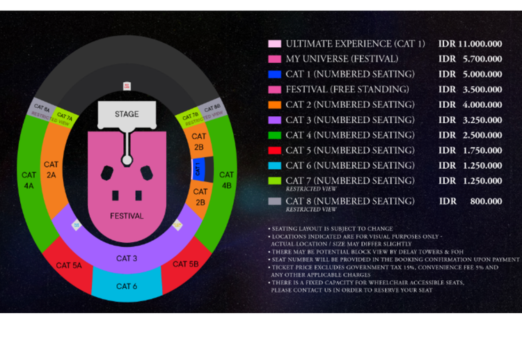 Link Beli Tiket Konser Coldplay Presale Via BCA, 17-18 Mei 2023