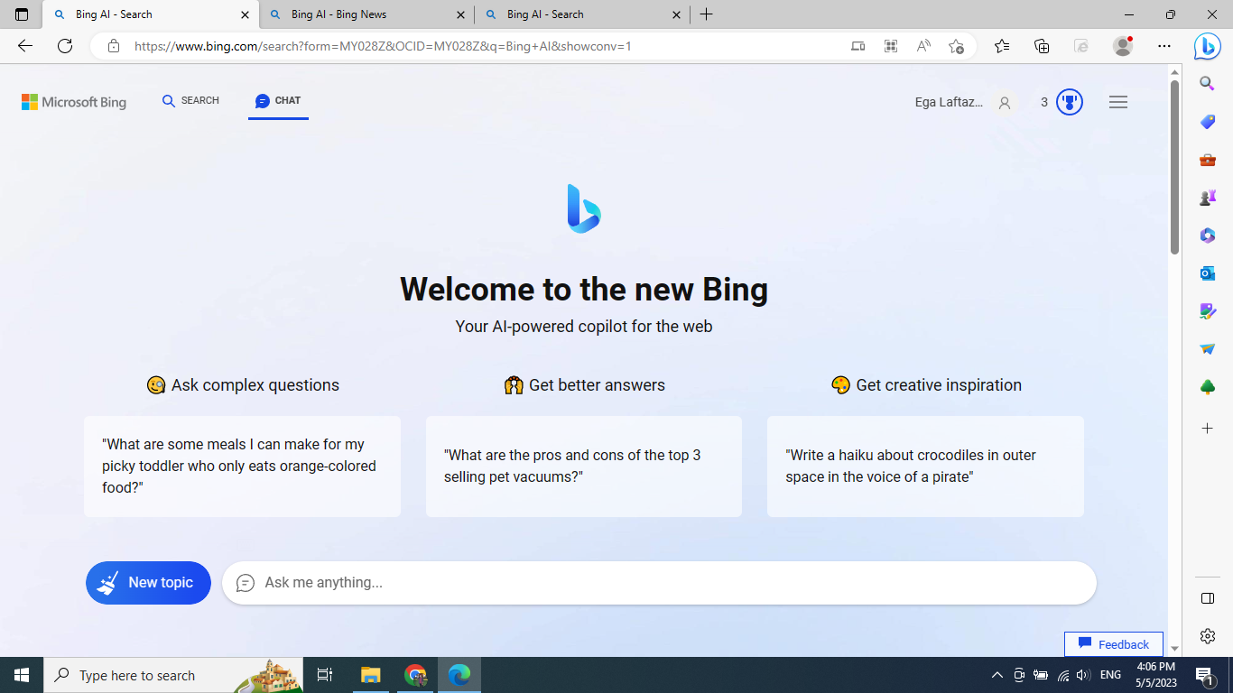 Fitur Chatbot AI Bing Kini Bisa Diakses Gratis (2023)