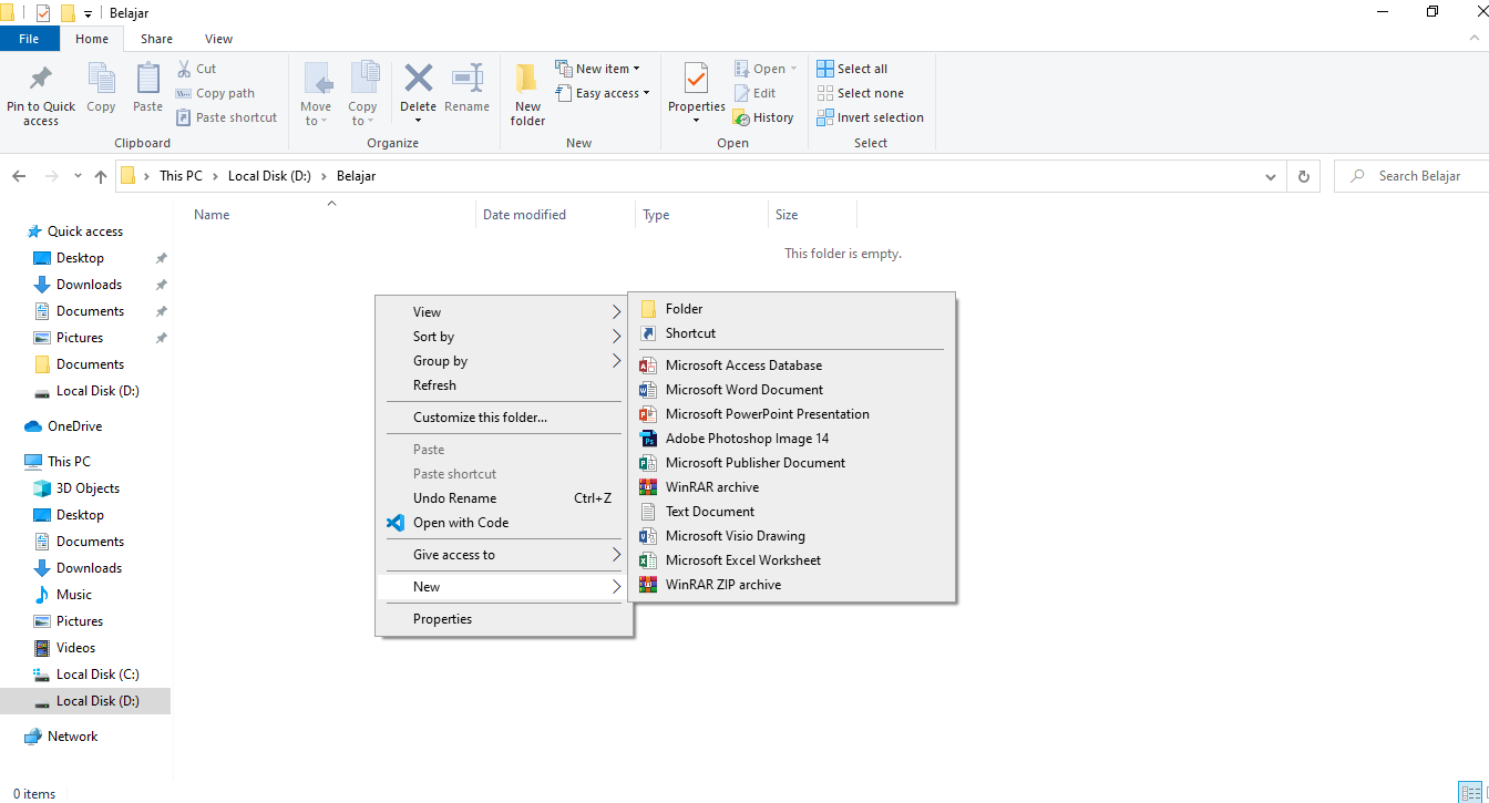 Cara Membuat Folder Baru Di Laptop Windows 10 Dengan Mudah 9668