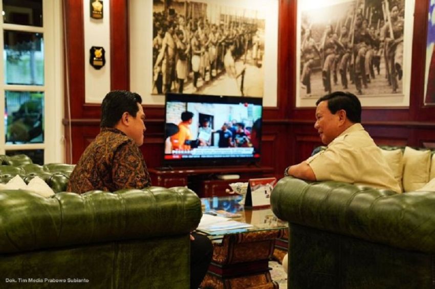 Apakah Erick Thohir sudah masuk radar cawapres Prabowo?