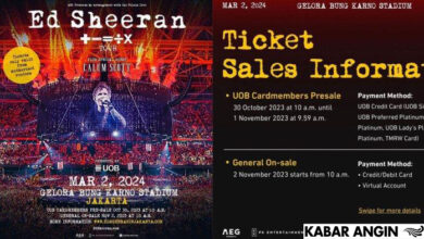 Tiket Konser Ed Sheeran Jakarta Dibuka 30 Oktober 2023