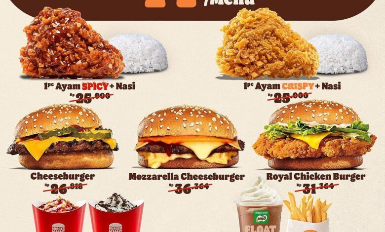 Promo Burger King Makan Bertiga Rp 54.000-an Berlaku 1-5 November 2023